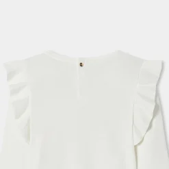 Jacadi T-Shirts, Polo Shirts|Girl long-sleeved T-shirt Jacadi soft white