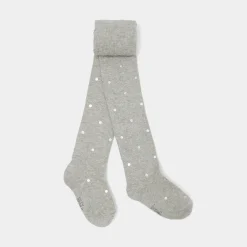 Jacadi Tights, Socks And Booties|Accessories|Girl Lurex polka dot tights Jacadi light Heather Grey