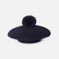 Jacadi Accessories|Winter Accessories|Girl Maison Laulhère beret Jacadi Navy