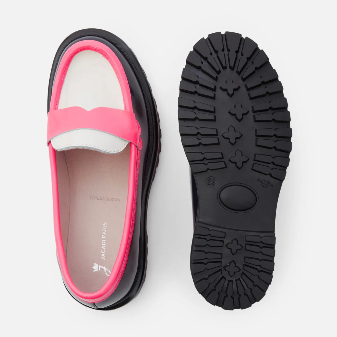 Jacadi Loafers, Lace-Ups And Moccasins|Girl moccasins in glazed leather Blue/Multicolour