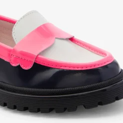 Jacadi Loafers, Lace-Ups And Moccasins|Girl moccasins in glazed leather Blue/Multicolour