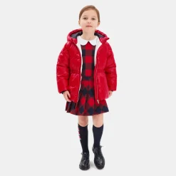 Jacadi Coats And Outerwear|Girl Coats & Puffer Jackets|Girl padded jacket Brick red