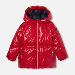 Jacadi Coats And Outerwear|Girl Coats & Puffer Jackets|Girl padded jacket Brick red