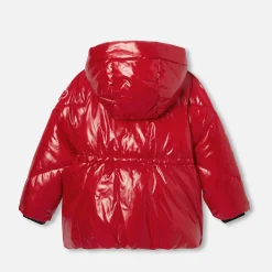 Jacadi Coats And Outerwear|Girl Coats & Puffer Jackets|Girl padded jacket Brick red