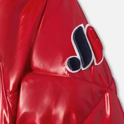 Jacadi Coats And Outerwear|Girl Coats & Puffer Jackets|Girl padded jacket Brick red