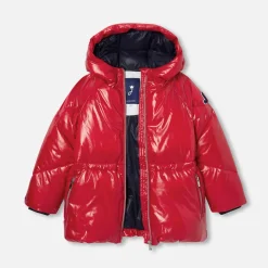 Jacadi Coats And Outerwear|Girl Coats & Puffer Jackets|Girl padded jacket Brick red