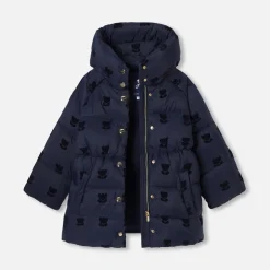 Jacadi Coats And Outerwear|Girl Coats & Puffer Jackets|Girl padded jacket Jacadi Navy