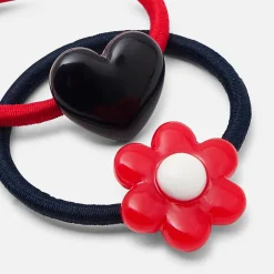 Jacadi Hair Accessories|Accessories|Girl pair of elastic bands Red/Navy