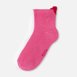 Jacadi Tights, Socks And Booties|Accessories|Girl pair of socks Pink/White