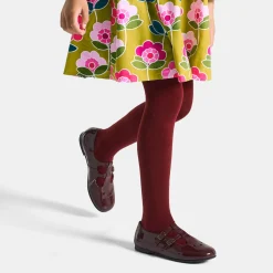 Jacadi Mary Janes, T-Straps And Ballet Flats|Girl patent leather t-bar shoes Burgundy