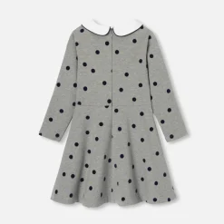 Jacadi Dresses And Skirts|Girl polka dot dress Jacadi Dark grey