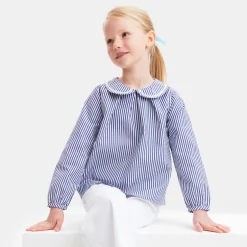 Jacadi Blouses And Shirts|Girl poplin blouse White/Blue