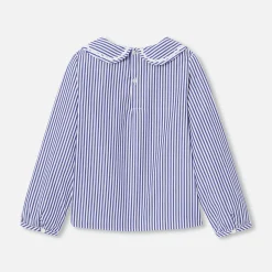 Jacadi Blouses And Shirts|Girl poplin blouse White/Blue