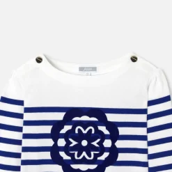 Jacadi T-Shirts, Polo Shirts|Girl sailor tee White/Blue