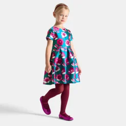 Jacadi Dresses And Skirts|Girl satin dress Blue/Multicolour