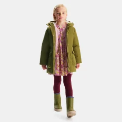 Jacadi Coats And Outerwear|Girl sherpa-lined parka Khaki