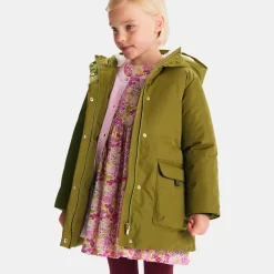 Jacadi Coats And Outerwear|Girl sherpa-lined parka Khaki