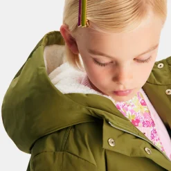 Jacadi Coats And Outerwear|Girl sherpa-lined parka Khaki