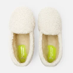 Jacadi Slippers|Canvas Shoes|Girl sherpa slippers Cream/Beige