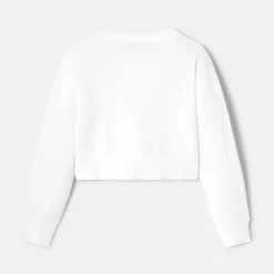 Jacadi Cardigans, Sweaters And Sweatshirts|Girl short cardigan Jacadi White