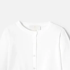 Jacadi Cardigans, Sweaters And Sweatshirts|Girl short cardigan Jacadi White