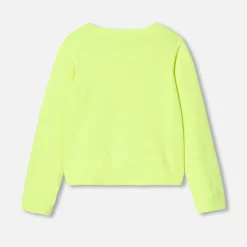 Jacadi Cardigans, Sweaters And Sweatshirts|Girl short cardigan Neon Yellow