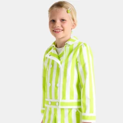 Jacadi Coats And Outerwear|Girl Coats & Puffer Jackets|Girl short jacket White/Green