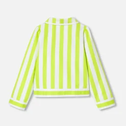 Jacadi Coats And Outerwear|Girl Coats & Puffer Jackets|Girl short jacket White/Green