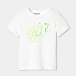 Jacadi T-Shirts, Polo Shirts|Girl short-sleeved T-shirt Jacadi White