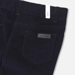 Jacadi Pants And Sweatpants|Girl slim-fit velour trousers Jacadi Navy