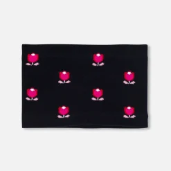 Jacadi Beanies, Scarves And Gloves|Accessories|Girl snood with lining Navy/Multicolour