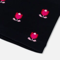 Jacadi Beanies, Scarves And Gloves|Accessories|Girl snood with lining Navy/Multicolour
