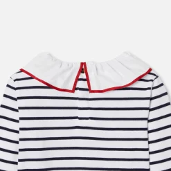 Jacadi T-Shirts, Polo Shirts|Girl striped T-shirt White/Navy