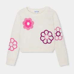 Jacadi Cardigans, Sweaters And Sweatshirts|Girl sweater White/Pink