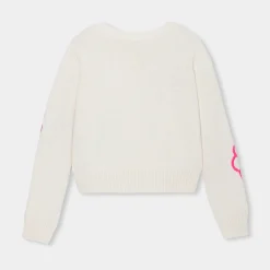 Jacadi Cardigans, Sweaters And Sweatshirts|Girl sweater White/Pink