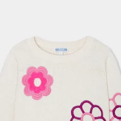 Jacadi Cardigans, Sweaters And Sweatshirts|Girl sweater White/Pink