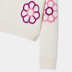 Jacadi Cardigans, Sweaters And Sweatshirts|Girl sweater White/Pink