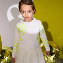 Jacadi Cardigans, Sweaters And Sweatshirts|Girl sweater Jacadi soft white