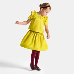 Jacadi Blouses And Shirts|Girl taffeta top Light Cherry