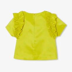 Jacadi Blouses And Shirts|Girl taffeta top Light Cherry