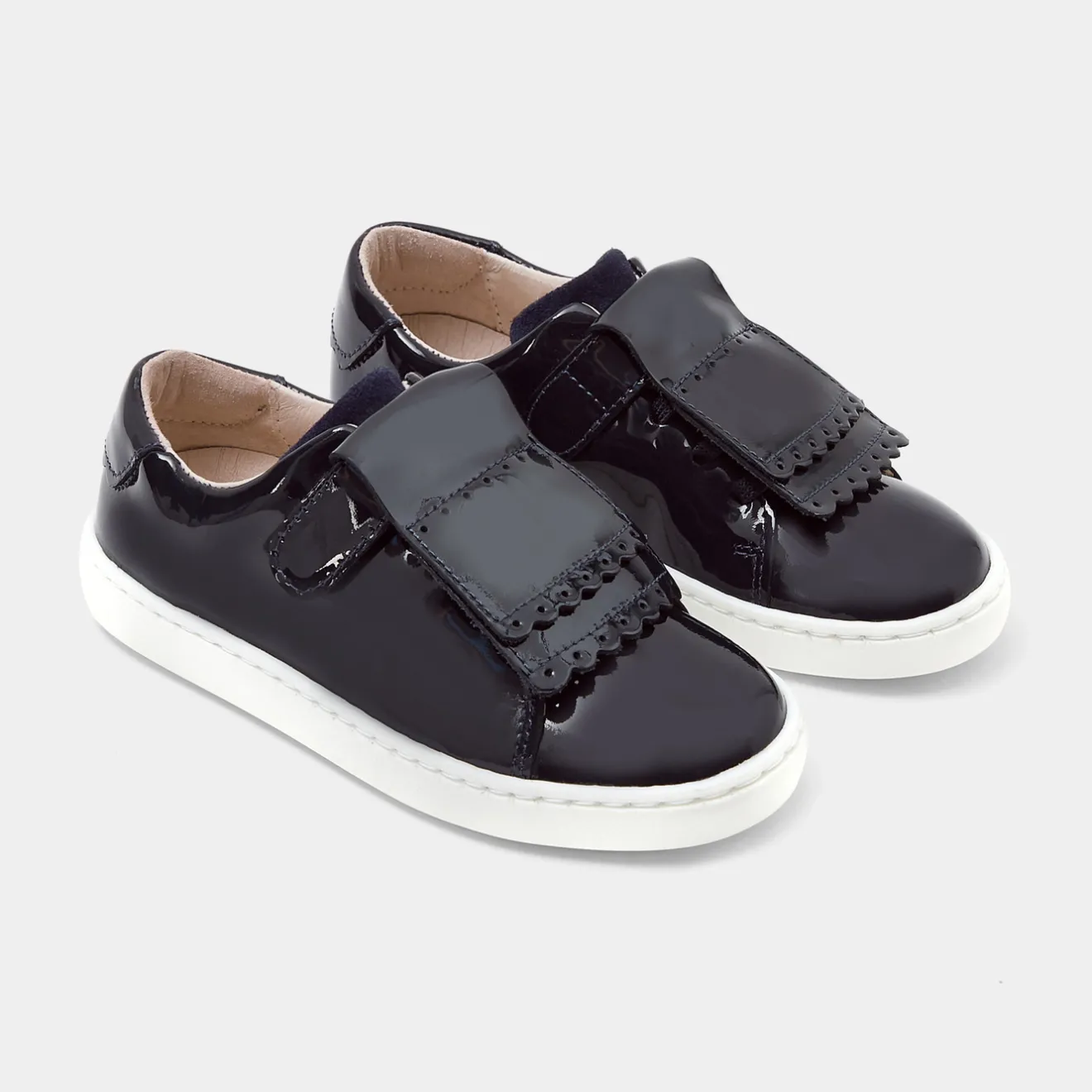 Jacadi Sneakers|Girl tennis shoes with removable tongue Jacadi Navy