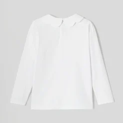 Jacadi T-Shirts, Polo Shirts|Girl T-shirt with scalloped collar Jacadi White