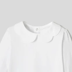 Jacadi T-Shirts, Polo Shirts|Girl T-shirt with scalloped collar Jacadi White