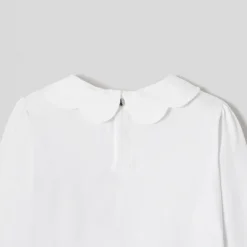 Jacadi T-Shirts, Polo Shirts|Girl T-shirt with scalloped collar Jacadi White