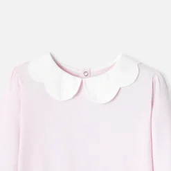 Jacadi T-Shirts, Polo Shirts|Girl T-shirt with scalloped collar Jacadi Powder Pink
