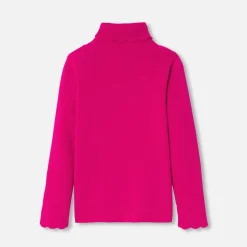 Jacadi Cardigans, Sweaters And Sweatshirts|Girl turtleneck sweater Raspberry