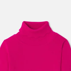 Jacadi Cardigans, Sweaters And Sweatshirts|Girl turtleneck sweater Raspberry