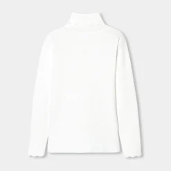 Jacadi Cardigans, Sweaters And Sweatshirts|Girl turtleneck sweater Jacadi soft white