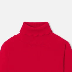 Jacadi Cardigans, Sweaters And Sweatshirts|Girl turtleneck sweater Jacadi Red