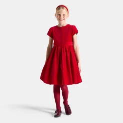 Jacadi Dresses And Skirts|Girl velvet dress Jacadi Red